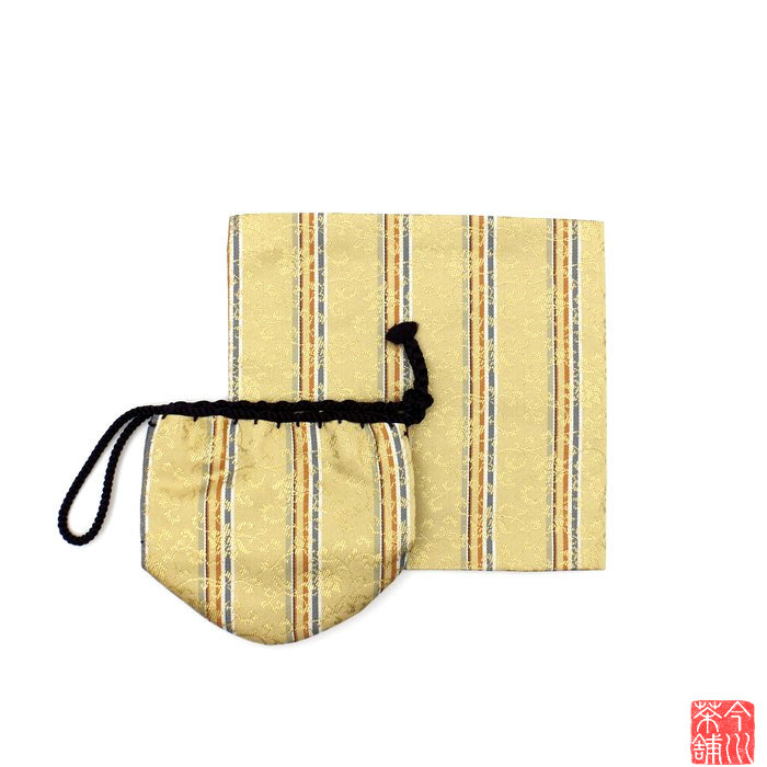 和巾 棗 仕服 縞東山金襴 【 茶入 】 7,950円