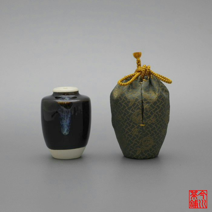 楽天市場】柄おまかせ 茶道具 濃茶器 瀬戸肩衝茶入 全3色 : お