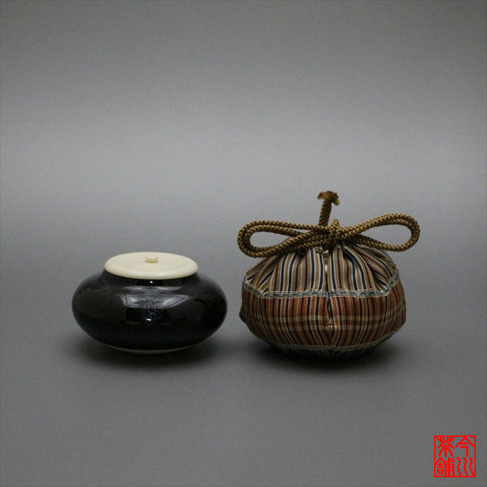 綿津見 茶入 弥左衛門抜け道 b 【 濃茶入 】