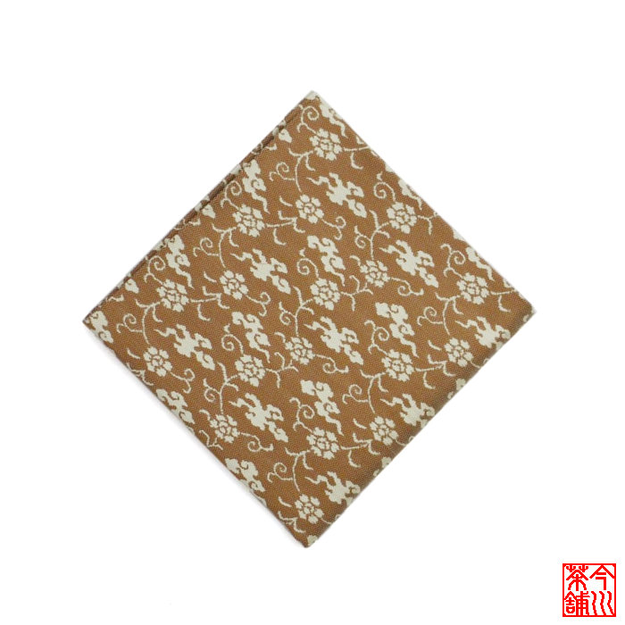 出帛紗 ・吸啄斎好 雲花唐草蜀巴【 唐物 紹巴 紹・嘛 しょうは 出袱紗 出服紗 】｜今川茶舗　店