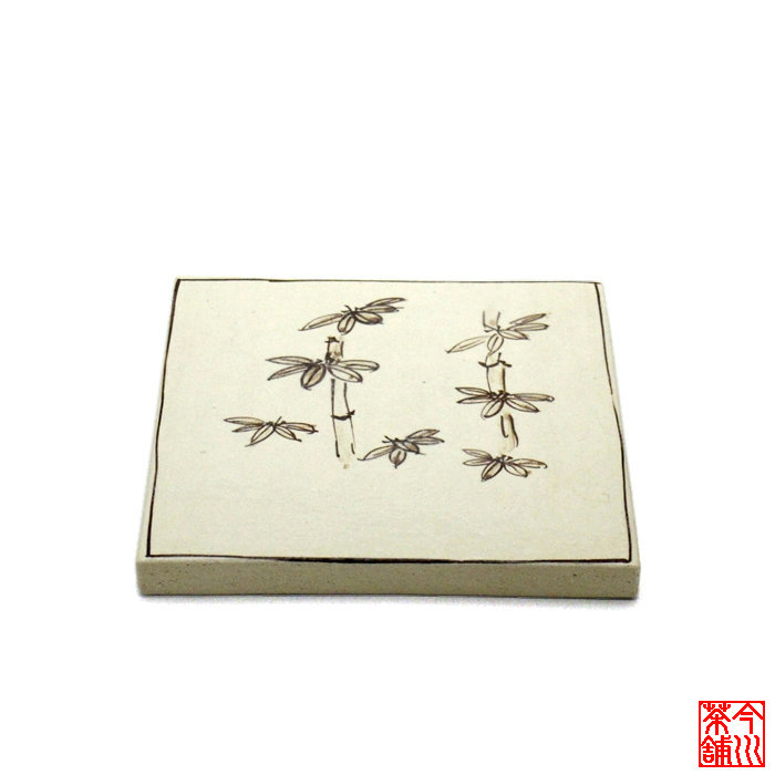 楽天市場】限定【茶器/茶道具 風炉用敷板】 敷瓦（瓦板・陶板） 総織部