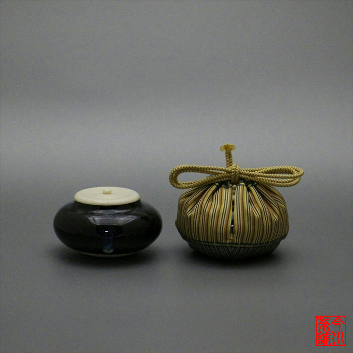 綿津見 茶入 船越抜け道 【 濃茶入 】
