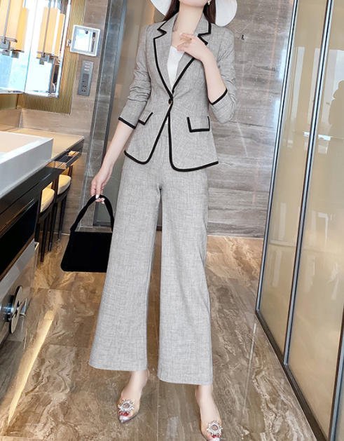 パンツスーツ 新作人気モデル ハイウエスト ワイドパンツ 結婚式 卒業式 大きいサイズ 卒園式 パンツスーツ おしゃれ 送料無料 セットアップ きれいめ By 373 グレー 50代 40代 30代 シンプル 大人 上品 フォーマル Mail Shoxruxtj Com