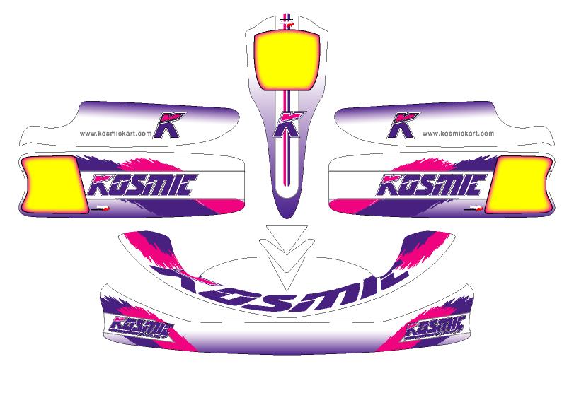 レーシングカート カウルステッカーM3用−KOSMIC仕様−1 【特注品】|IMAGINE STYLE
