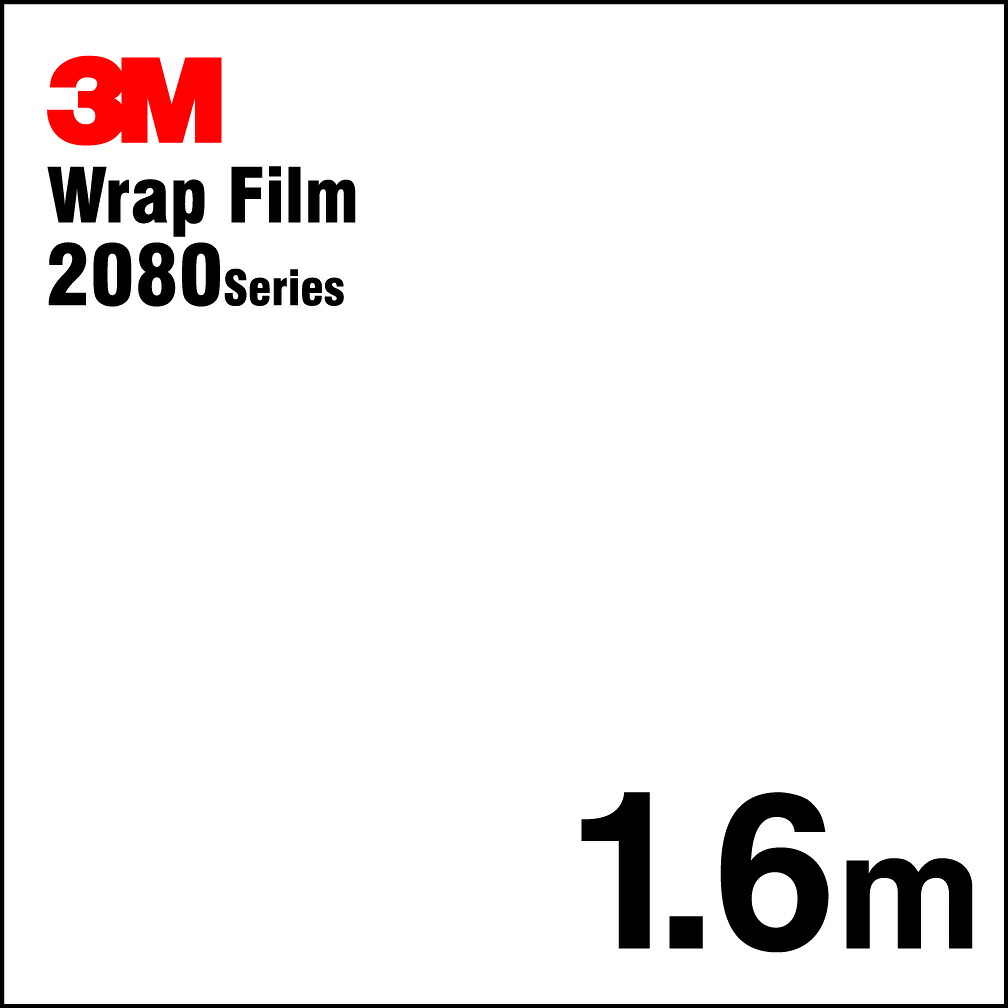3Mラップフィルム 2080 シリーズ 2080-G10 グロスホワイト 152.4cm x 1.6m