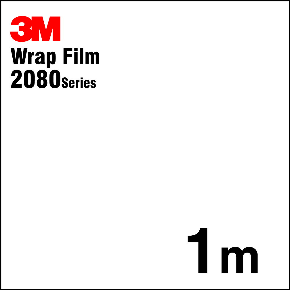 3Mラップフィルム 2080 シリーズ 2080-G10 グロスホワイト 152.4cm x 1m