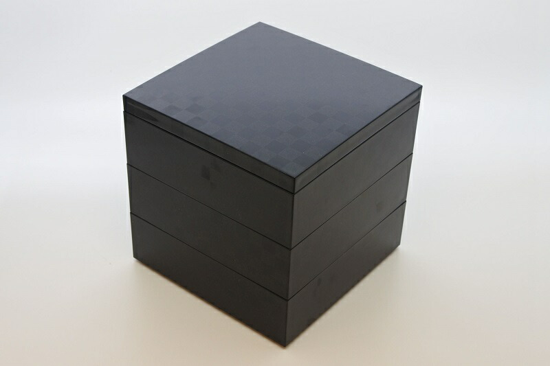 楽天市場】【取寄品】 オセロ 三段重 黒 ＜5寸サイズ＞お重箱 3段重