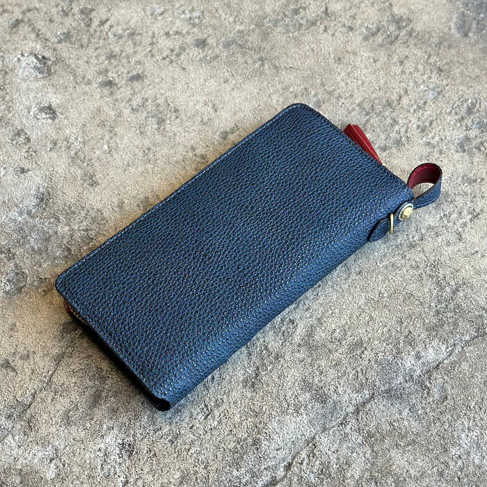 【送料無料(沖縄・離島を除く)】KC s  ケーシーズ   KRW006　ウォレット　ラウンドジップ　姫路黒桟革(ひめじくろざんかわ）藍　KRW-006【お取り寄せ商品】【代引不可】【ケイシイズ/LEATHER CRAFT/長財布】 楽天市場】【送料無料(沖縄・離島を除く)】KC s ケーシーズ KRW006