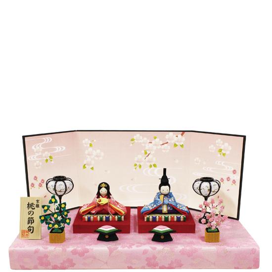 <br>リュウコドウ 1-734 雛人形 ほほえみ桜雛<br>【お取り寄せ商品】【送料無料（沖縄除く）】おしゃれ インテリア 雛人形 ひな祭り お雛様 ひな人形 ひな壇 雛飾り
