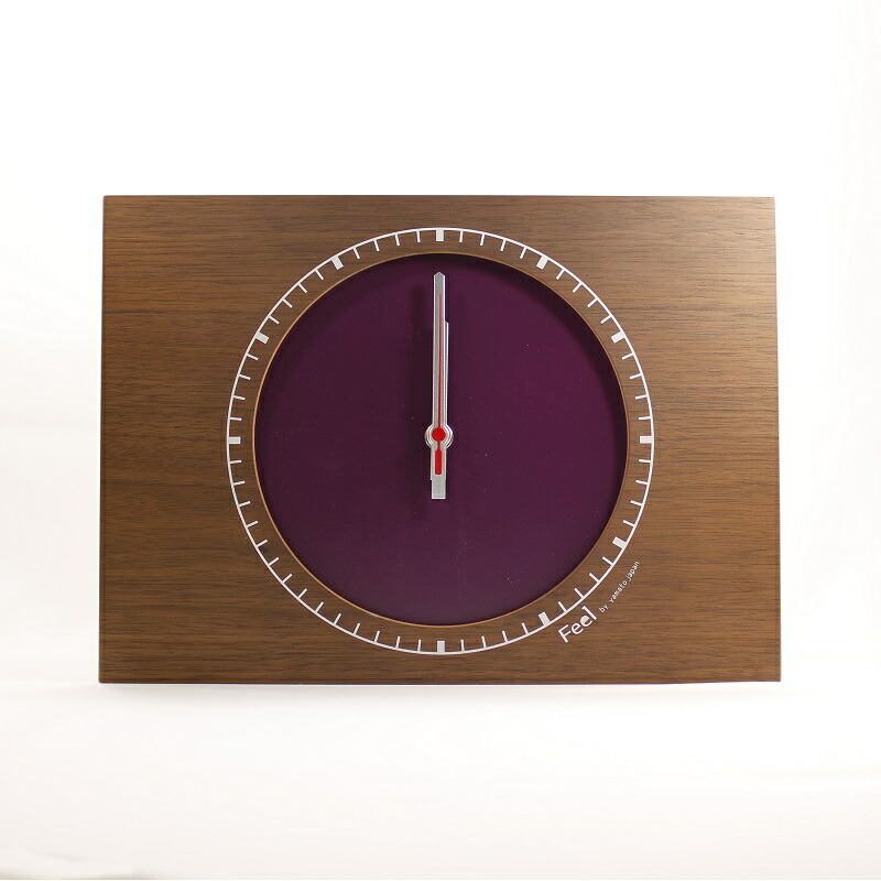【送料無料（沖縄・離島を除く）】 ヤマト工芸　YK13-004-Pl　corner clock S　パープル 【お取り寄せ製品】【クロック　時計　置き時計 yamatojapan】 5,852円
