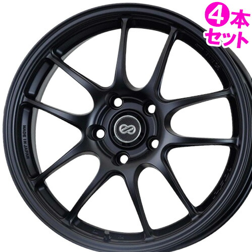 17インチ 6.5J 4/100 エンケイ パフォーマンスライン PF01 新品 正規品 ホイール 4本セット価格 [カラー] マットブラック (MBK) 【タイヤ組込可能】