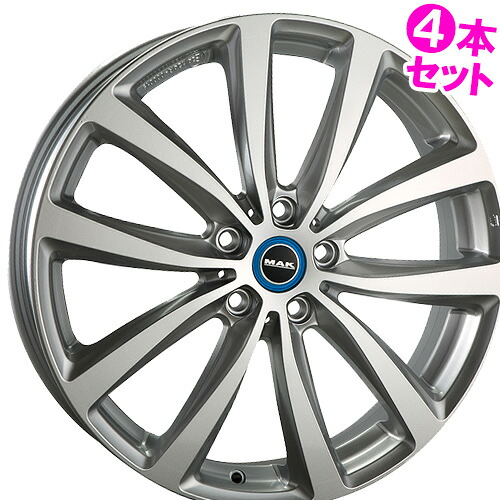 19インチ 5.0J 5/112 マック ワット 新品 正規品 ホイール 4本セット価格 [カラー] シルバー (S) [車種専用] i3 【タイヤ組込可能】