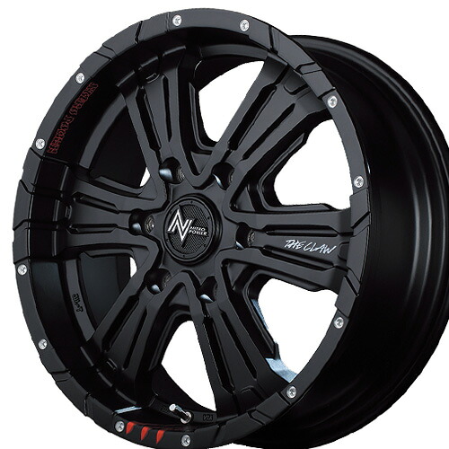 16インチ 5.5J 5/139.7 マルカ ナイトロパワー クロスクロウ グラフィティ エディション 新品 正規品 ホイール 1本価格 [カラー] セミグロスブラック+ピアスドリルド/グラフィティ (SB) 【タイヤ組込可能】 16,777円