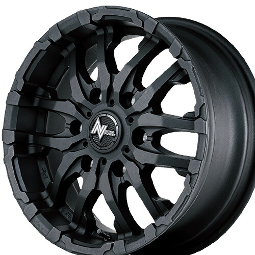 16インチ 6.5J 6/139.7 マルカ ナイトロパワー M26 クロスファング 新品 正規品 ホイール 1本価格 [カラー] ブラストブラック (ZBK) 【タイヤ組込可能】