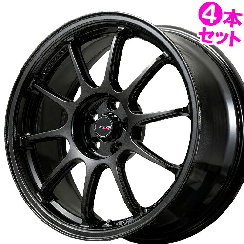 【2026/新製品】18インチ 8.5J 5/100 マルカ MID レーシング R10 EVO 新品 正規品 ホイール 4本セット価格 [カラー] ブラックメタリック (BLM) 【タイヤ組込可能】｜カーマニアNo.1