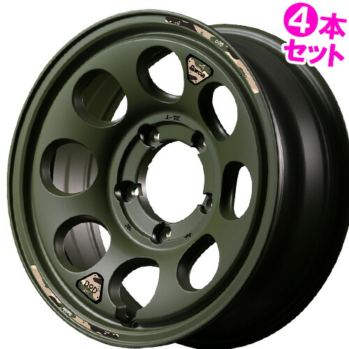 16インチ 5.5J 5/139.7 マルカ MID x DOD ウシャリン 新品 正規品 ホイール 4本セット価格 [カラー] セミグロスODグリーン (SGR) 【タイヤ組込可能】 69,344円