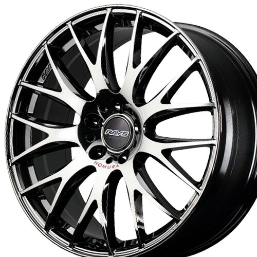 18インチ 7.5J 5/114.3 レイズ ホムラ 2x9Plus ジェットブラック エディション IV 新品 正規品 ホイール 1本価格 [カラー] ブラッククロームコーティング/RAP (Y8J) 【タイヤ組込可能】