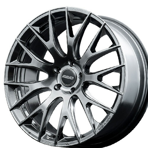 19インチ 8.0J 5/120 レイズ ホムラ 2x9R 新品 正規品 ホイール 1本価格 [カラー] サイドグレイスシルバー (QAJ) 【タイヤ組込可能】