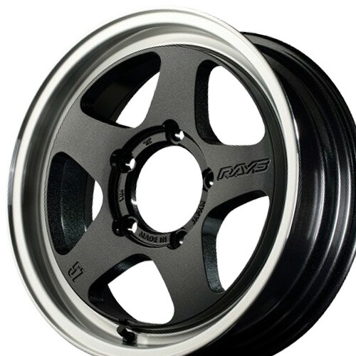 16インチ 5.5J 5/139.7 レイズ グラムライツ 57FR-X 新品 正規品 ホイール 1本価格 [カラー] グラスブラック/リムDC (6AZ) 【タイヤ組込可能】