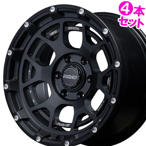 【記念品特典付き※なくなり次第終了】 18インチ 9.0J 6/139.7 レイズ チームデイトナ M6 新品 正規品 ホイール 4本セット価格 [カラー] マットブラック (BPL) 【タイヤ組込可能】