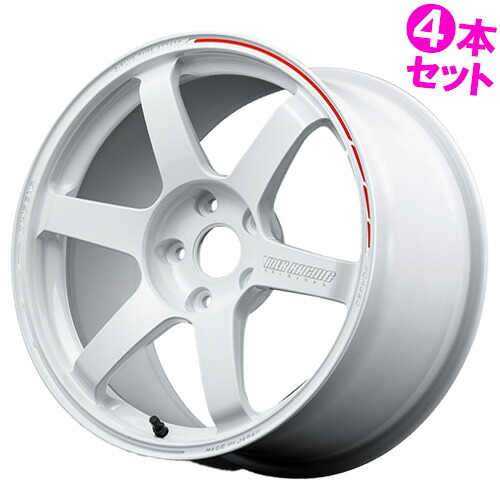 【記念品特典付き※なくなり次第終了】 18インチ 9.5J 5/114.3 レイズ ボルクレーシング TE37サーガ S-plus タイムアタックエディション 新品 正規品 ホイール 4本セット価格 [カラー] ダッシュホワイト/REDOT (WR) 【タイヤ組込可能】 158,600円