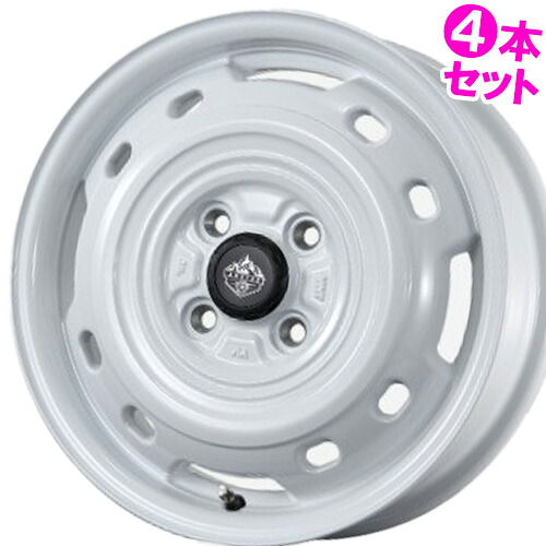 15インチ 4.5J 4/100 トピー ランドフット XFG 新品 正規品 ホイール 4本セット価格 [カラー] ホワイト (WH) 【タイヤ組込可能】