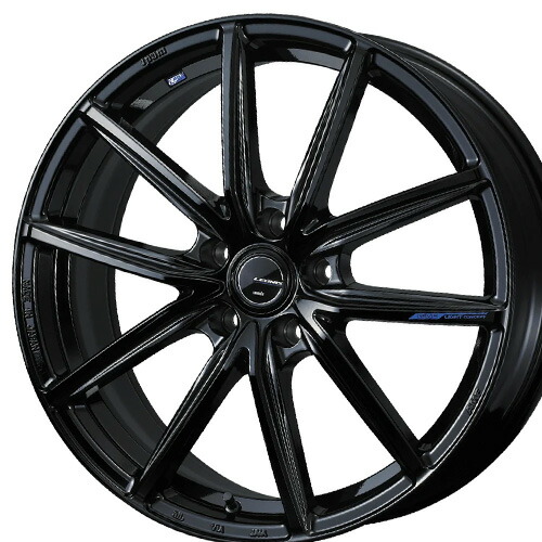 【4/10(金)限定！ポイント最大26倍！】 17インチ 6.5J 4/100 ウェッズ レオニス ナヴィア 08 新品 正規品 ホイール 1本価格 [カラー] プレミアムブラック (PBK) 【タイヤ組込可能】