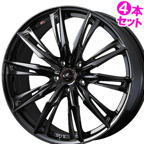 19インチ 8.0J 5/114.3 ウェッズ レオニス GX 新品 正規品 ホイール 4本セット価格 [カラー] ハイパーブラックメタルコート (HYPER BMC) 【タイヤ組込可能】