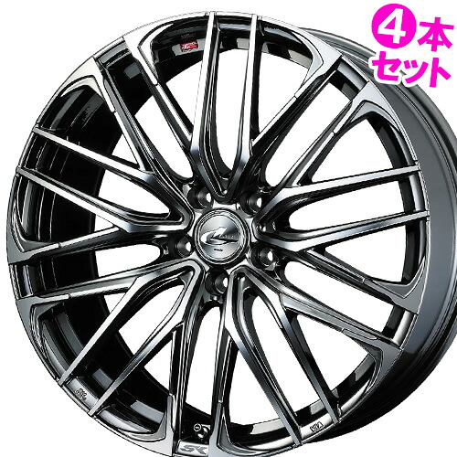 19インチ 8.0J 5/114.3 ウェッズ レオニス SK 新品 正規品 ホイール 4本セット価格 [カラー] ブラックメタルコート ミラーカット (BMCMC) 【タイヤ組込可能】