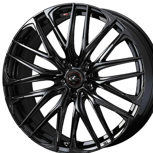 【4/10(金)限定！ポイント最大26倍！】 19インチ 8.0J 5/114.3 ウェッズ レオニス SK 新品 正規品 ホイール 1本価格 [カラー] ハイパーブラックメタルコート (HYPER BMC) 【タイヤ組込可能】