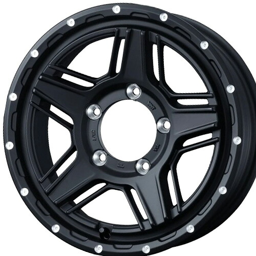 15インチ 6.0J 5/139.7 ウェッズ ウェッズアドベンチャー マッドヴァンス 07 新品 正規品 ホイール 1本価格 [カラー] フルマットブラック (FULL MAT BLACK) [車種専用] ジムニーシエラ（JB74・43） 【タイヤ組込可能】｜カーマニアNo.1