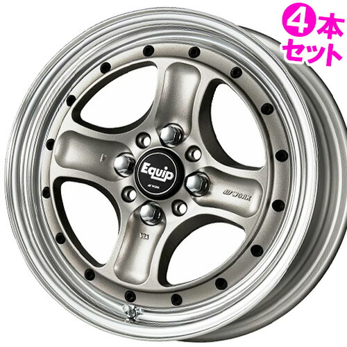 15インチ 7.0J 4/100 ワーク エクイップ40 オーバーヘッド 新品 正規品 ホイール 4本セット価格 [カラー] ブルットシルバー (BSL) 【タイヤ組込可能】