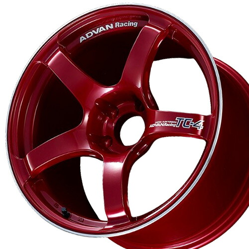 18インチ 10.5J 5/114.3 ヨコハマホイール アドバンレーシング TC-4 国産車用 新品 正規品 ホイール 1本価格 [カラー] レーシングキャンディ－レッド＆リング (CRR) 【タイヤ組込可能】