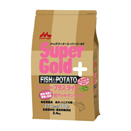 スーパーゴールド フィッシュ＆ポテト プラスライト 肥満・関節の健康に配慮 2.4kg 犬 イヌ ドッグフード ドライフード フィッシュ 魚