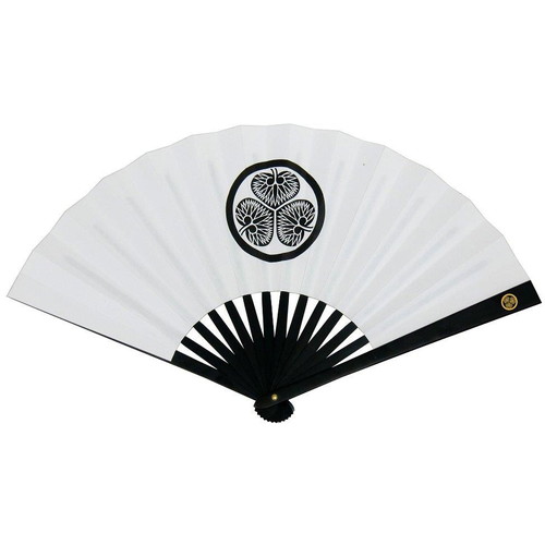 鉄扇8寸/徳川家康 金家紋入 TS-家康(全長24cm) てっせん