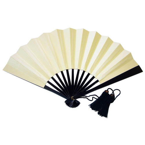 鉄扇1尺/白 T1 -W(全長30cm) てっせん