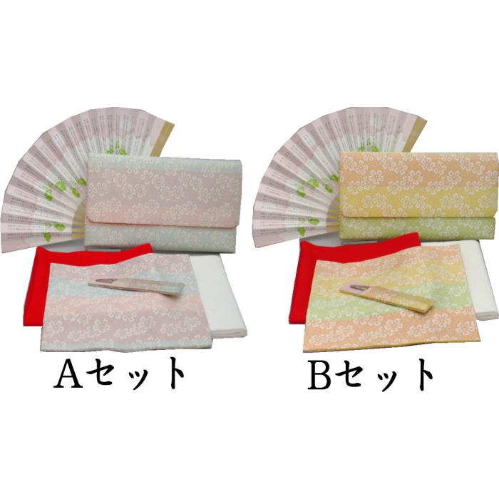 【茶器/茶道具 ハウツー物者書き割り】 同柄 6点裏千家ハウツー物者全正絹書き割り 紗綾形桜花飾りつけ