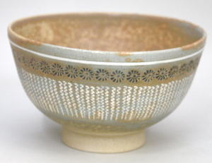 【茶器/茶道具　抹茶茶碗】　御本三島　駕洛窯　（清水日呂志）｜いまや茶の湯日本茶・今屋静香園