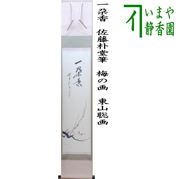 大徳寺　柳生紹尚　「渓梅一朶香」 栗山園オンライン通販部 / 【出物】 掛軸 一行「渓梅一朶香