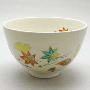 【茶器/茶道具　抹茶茶碗】　仁清写し　吹寄　和田桐山工房（琴浦窯）