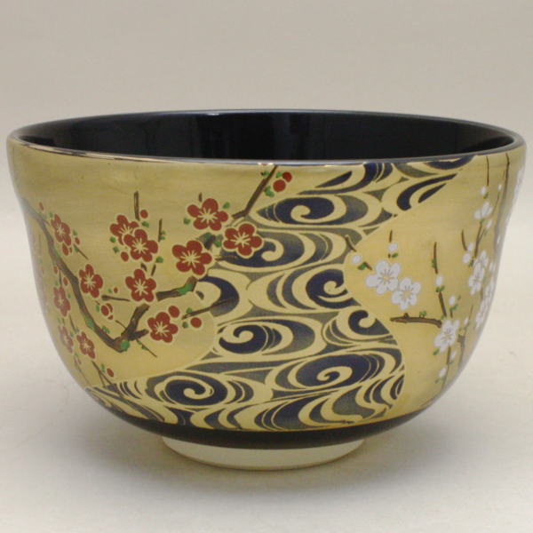 楽天市場】茶碗 金地 光琳梅 宮地英香作 茶道具 茶道 琳派写し 紅白梅