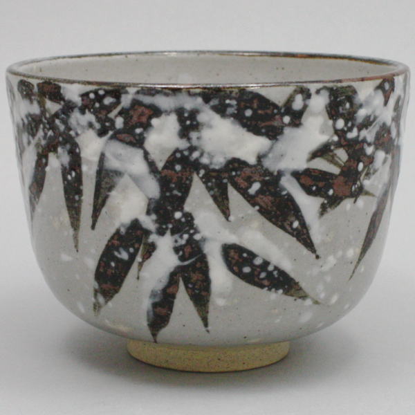【茶器/茶道具 抹茶茶碗】 乾山写し 雪笹茶碗 陽炎園作 (膳所焼)|いまや茶の湯日本茶・今屋静香園