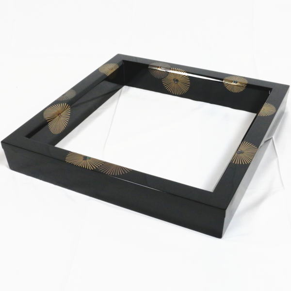 楽天市場】【茶器/茶道具 炉縁】 輪島塗り 黒真塗り 角藤弘悦作又は