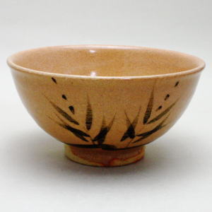 【茶器/茶道具　抹茶茶碗】　絵唐津焼き　井戸型　中里嘉孝作