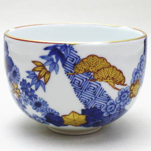 【茶器/茶道具 抹茶茶碗】 祥瑞金襴手 小峠葛芳作（丹山窯）