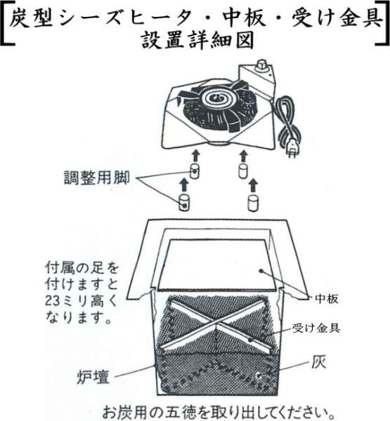 【楽天市場】S501【茶器/茶道具 炉壇】 電熱式 炭型シーズヒーター炉壇セット500W＆炉縁 黒 掻合 サンアイ（旧野々田式）：いまや茶の湯