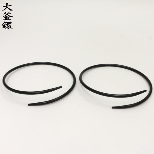 【茶器/茶道具・釣釜道具セット】・(弦手)釣り手セット・釣手・石目&環・裏千家用