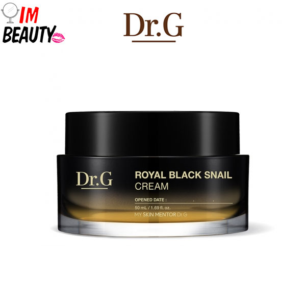 楽天市場 送料無料 Dr G ドクタージー ロイヤルブラックスネイルクリーム 50ml Royal Black Snail Cream ハリ 弾力 栄養 色素沈着防止 シワ改善 栄養クリーム 韓国コスメ Imbeauty