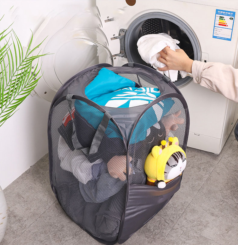 ランドリー提げ篭 折りたたみ 洗い濯ぎカゴ 大静電容量 洗い濯ぎかご メッシュ ランドリー御徒面子 持ちはこぶ能力のある ランドリーボックス席 二階建てバスお座敷 洗い濯ぎ入れもの 軽さ 旅する ランドリー納める 紙くずかご 長さ36×幅さ36×高さ58コマーシャル