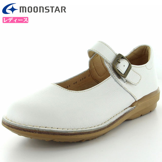 ムーンスター シューズ レディース SLワンベルト01 42600041 MOONSTAR カジュアル 革靴